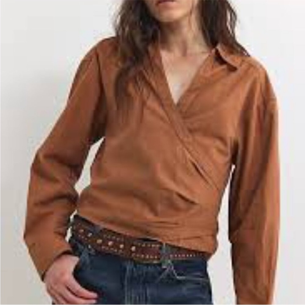 NEW Free People We The Free Casey Wrap Top Sz XS